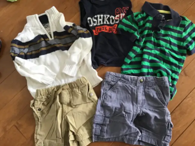 14 +5 OSH KOSH B’GOSH 2T DENIM LEVI JEAN OVERALLS PUFF JACKET in Clothing - 2T in Peterborough - Image 6