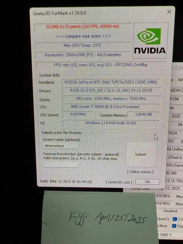 EVGA 3060ti in Desktop Computers in City of Toronto - Image 3