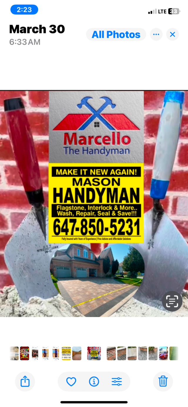 Custom Interlock Art For Flat Surfaces or Walls in Interlock, Paving & Driveways in Markham / York Region - Image 20