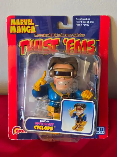 2004 MARVEL MANGA, TWIST 'EMS MOTORIZED CYCLOPS ACTION FIGURE!!!, View more