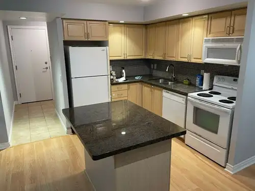 Spacious and bright 1 Bedroom + Den condo available for rent at 5233 Dundas St. W. in The Essex, one...
