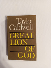 Hard cover book titled GREAT LION OF GOD