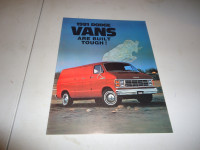 1981 Dodge Vans Sales Brochure.   Can Mail in Canada