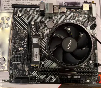 AMD Ryzen 5 5500 + Motherboard + 16GB RAM + 500GB NVMe SSD, View more