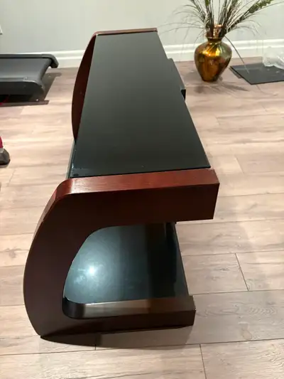 Modern Glass and Wood Entertainment Unit, View more
