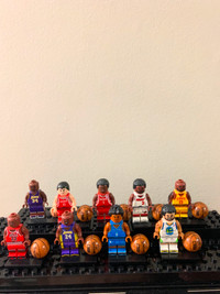 LEGO NBA custom basketball players ($30 for the set)