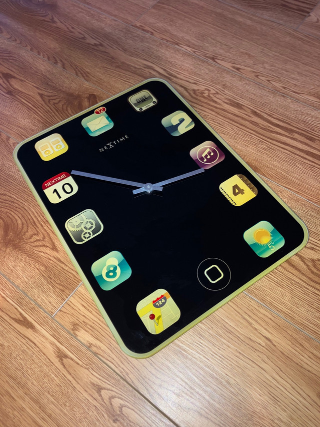 Rare Glass iPhone Wall Clock in Other in London