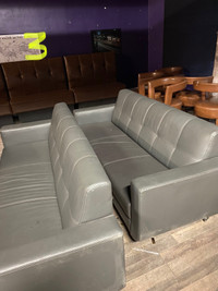 Grey couches 