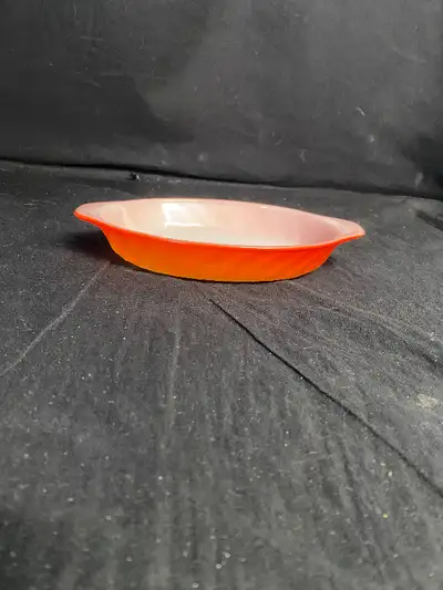 Burnt Orange Fire King Dish, View more