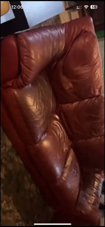 Natuzzi Leather Sofa, View more