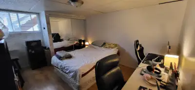 1 bedroom main level, room includes all furniture plus a fridge, hot plate for cooking, microwave an...