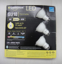 Luminus GU10 LED Dimmable Light Bulbs (3)