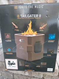 Portable Bluetooth Propane Fire Pit. Tailgater 11. Brand new.