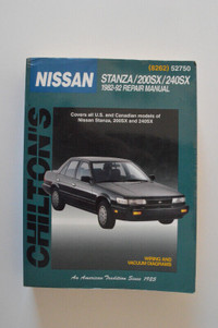 Nissan Stanza 200SX 240SX 1982-1992 repair manual Chilton