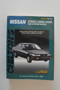 Nissan Stanza 200SX 240SX 1982-1992 repair manual Chilton