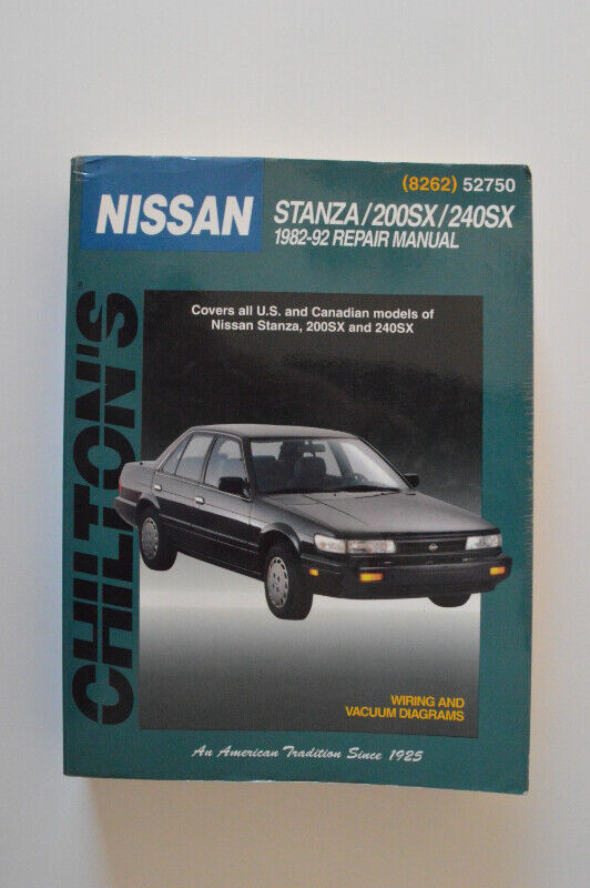 Nissan Stanza 200SX 240SX 1982-1992 repair manual Chilton dans Art et objets de collection  à Longueuil/Rive Sud