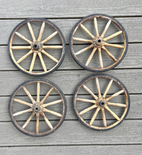 Antique pram baby buggy wood wheels - Vintage doll collector