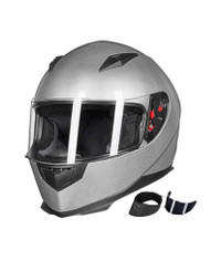 ILM Full Face Motorcycle Street Bike Helmet with Removable Winte