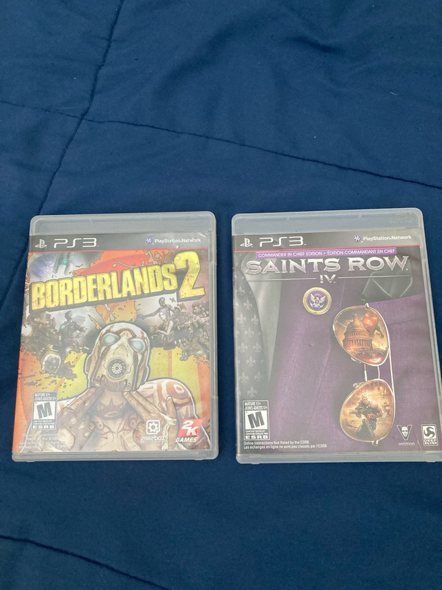 Borderland 2 and Saints Row 4 ps3  in Sony Playstation 3 in Medicine Hat
