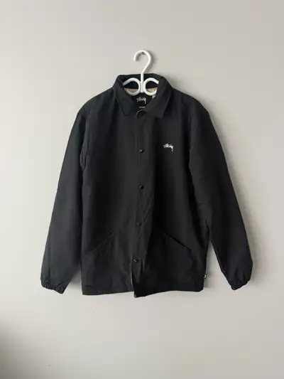 Stussy Black Button Up Jacket Size L, View more