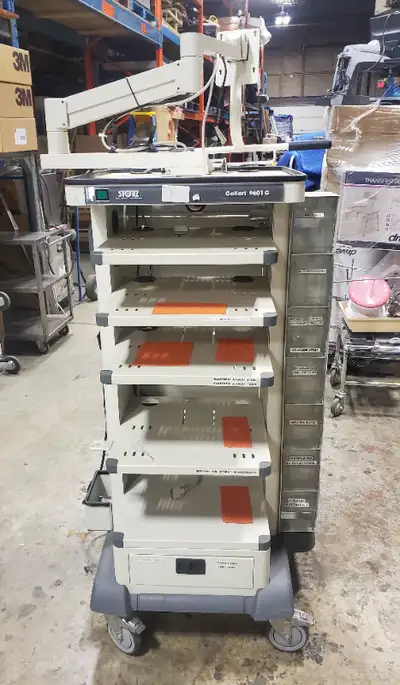 Storz Go Cart 9061 G Medical Cart Very well made medical cart. Lots of options for this carts. Shelv...