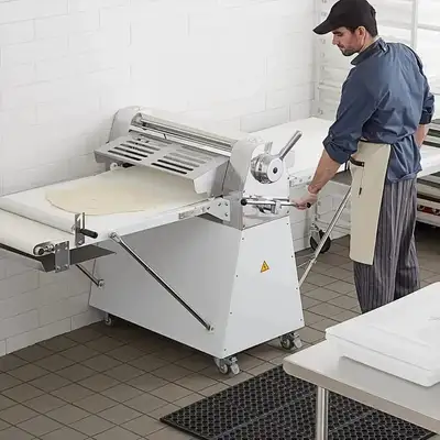 Alpha AFCS-20 Floor Model Reversible Conveyor Dough Sheeter - 20"W x 85"L Features & Specifications:...