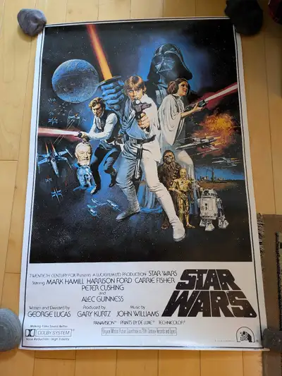 3 Vintage Star Wars Posters., View more