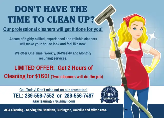 House Cleaning $160 - Call Now! 289-556-7552628637123168011215