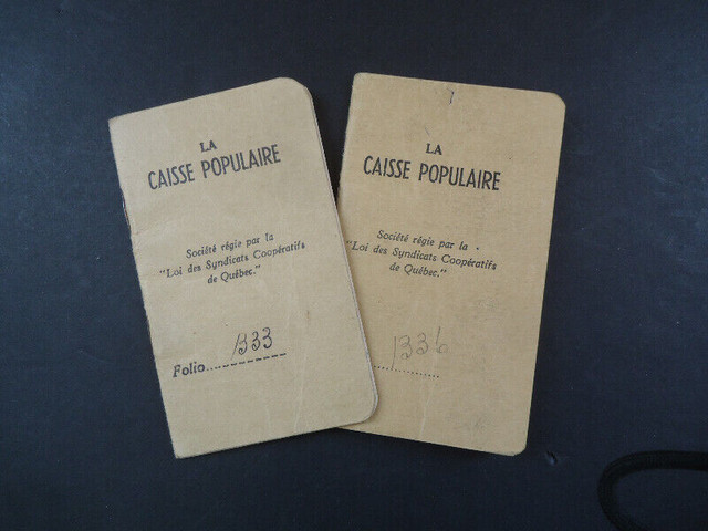 1946 Carnets Caisse Beauce St-Honoré Desjardins dans Art et objets de collection  à Ville de Québec - Image 2