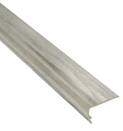 NEW x TWO - SPC Vinyl Stair Bullnose 47.25" - London Mist Oak, View more