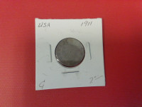 1911     USA Five   Cents Coin