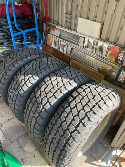 I have for sale 4 16" rims & tires, the Canadian tire "certified" brand , size 265/70R16. Tires have...