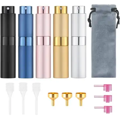 Travel Perfume Atomizer Refillable 8ml (5 PCS), View more
