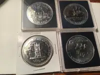 4 Canadian Silver Dollars