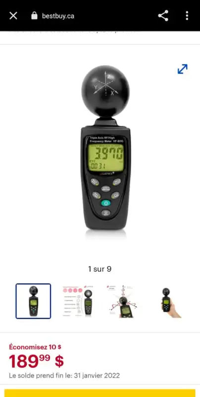 Meter Alatnex triple Axis RF high Frequency Meter472756916585113601