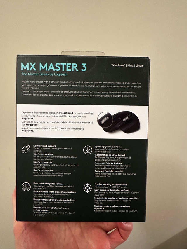 Logitech MX Master Advanced Wireless Mouse in Mice, Keyboards & Webcams in City of Toronto - Image 2