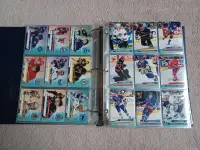 Hockey cards in binder, various teams, price for the 2 binders