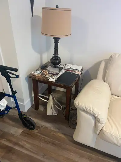 End Table and Lamp, View more