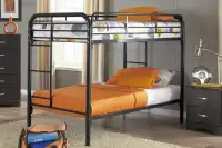 GRAND SALE OF METAL BUNK BEDS OF DIFFERENT SIZES VERY STRONG.