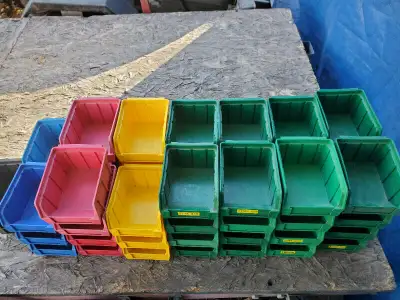 Parts Bins Orange  Gree & Blue 5 x 3.5  12'x3.5, View more