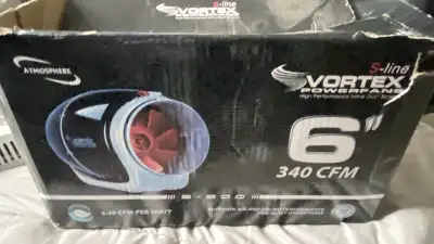 6 inch Vortex inline fan Works like new Never had any problems at all with it $180 obo