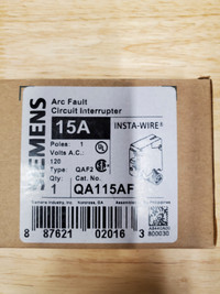 NEW SIEMENS NON Combination Arc Fault Breaker 15A Single Pole