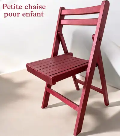 Petite chaise pour enfant pliante en bois, View more