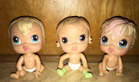 Baby Alive Crib Life Doll lot of 3