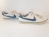 Vintage Leather Nike BRS Classic Blue Swoosh Sneakers Womens 10