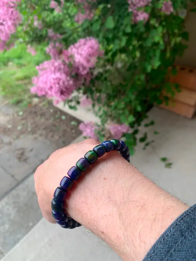 New AUTH Natural Sugilite Colorful South AfricaGemstone Bracelet in Jewellery & Watches in Ottawa - Image 6