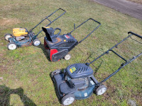2 Push Mowers And Single Stage SnowBlower