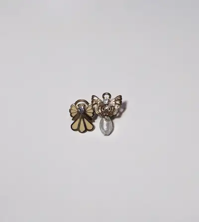 Set of 2 Metal Angel Pins, View more