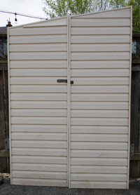 Doors for outdoor shed