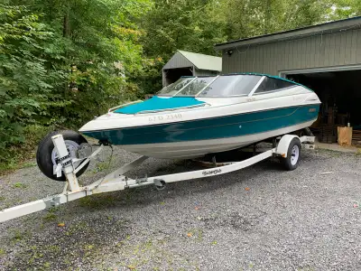 Regal 18' Bowrider with trailer (with spare tire and recently added LED lihhting). Powered by a Merc...